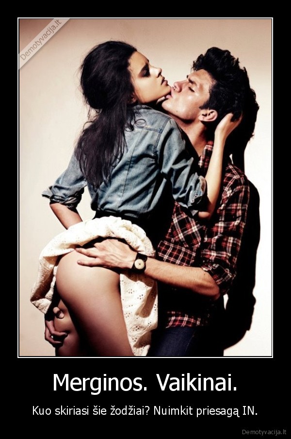 Merginos. Vaikinai.