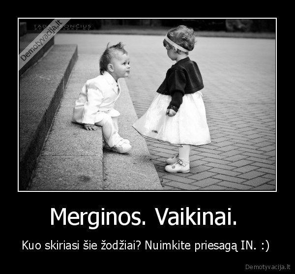 Merginos. Vaikinai. 