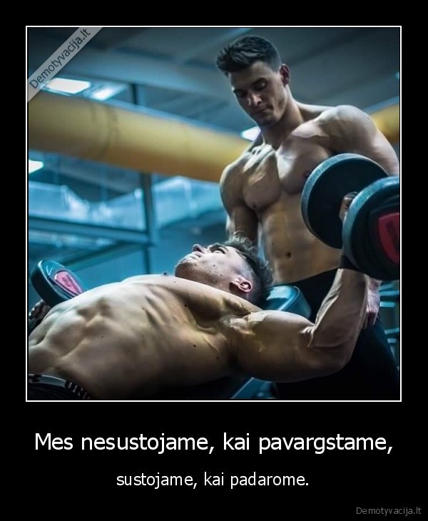 Mes nesustojame, kai pavargstame,