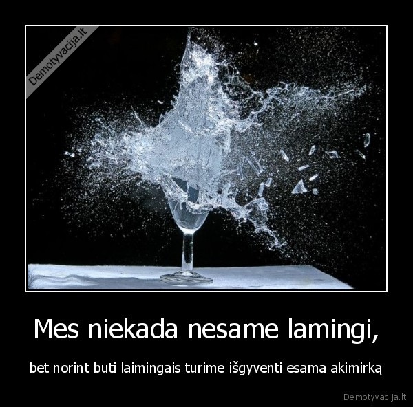 Mes niekada nesame lamingi,
