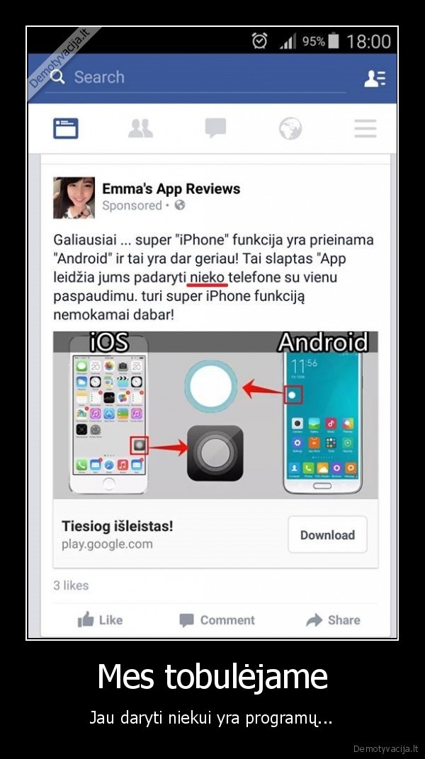 facebook,fb,android,iphone,reklama,nesamoninga,app