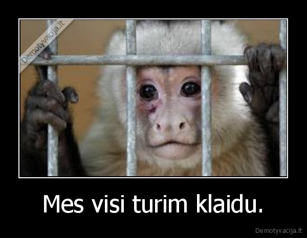 Mes visi turim klaidu.