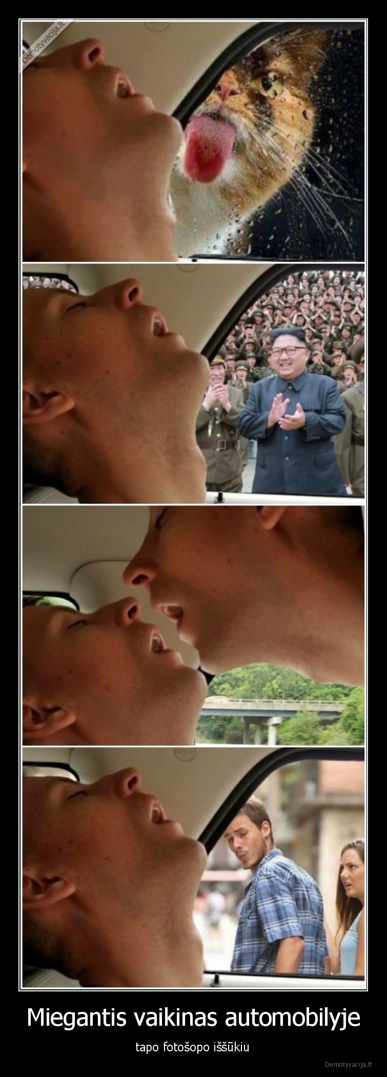 fotosopas,lol.lt,miegantis,vaikinas,automobilyje