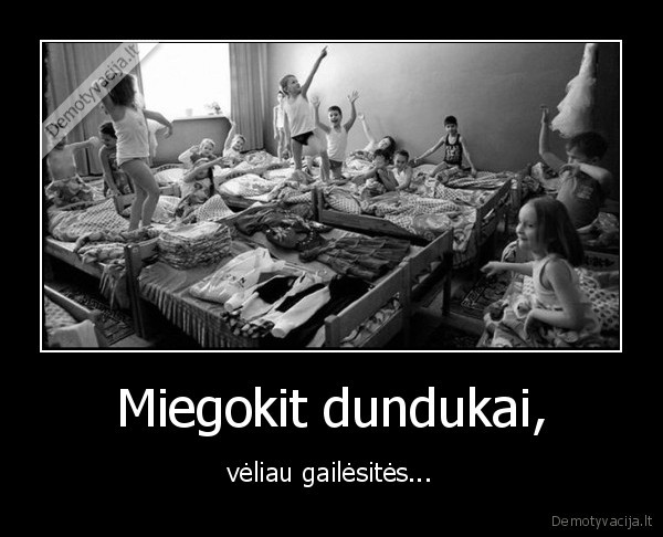 miegoti,vaikai