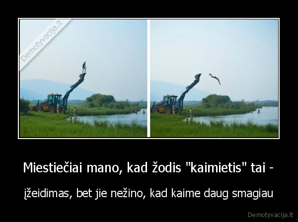 Miestiečiai mano, kad žodis &quot;kaimietis&quot; tai -