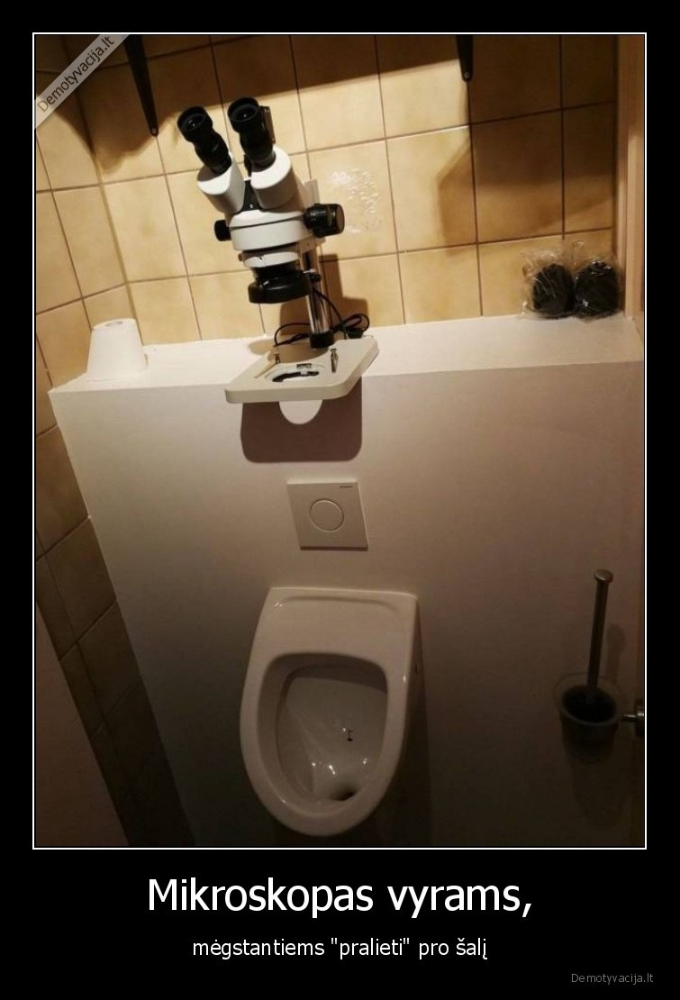 mikroskopas,tualetas,vyrams