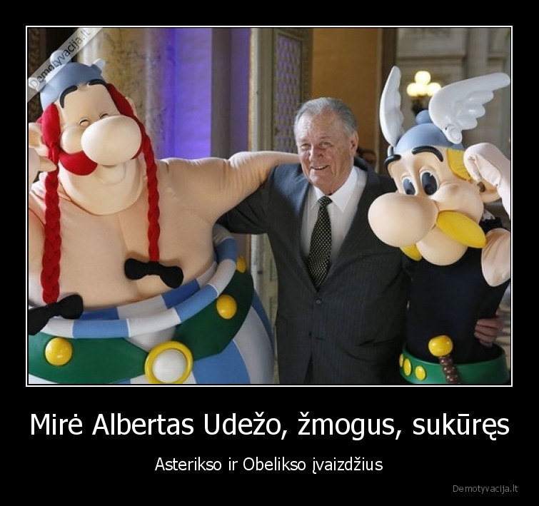 asteriksas,obeliksas,albertas, udezo