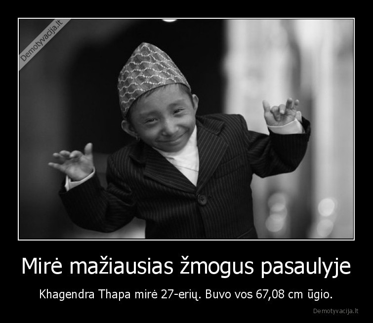 maziausias,zmogus,pasaulyje,gineso, rekordas