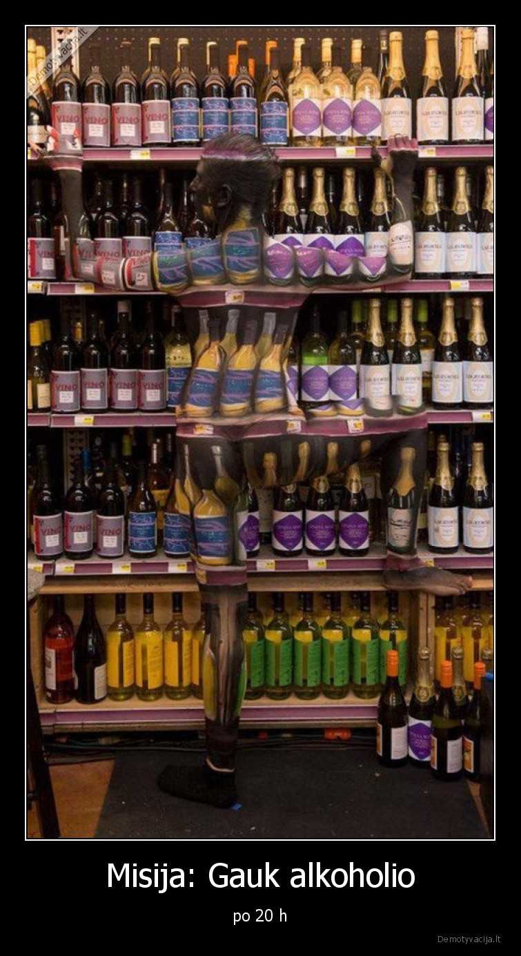 alkoholis,misija,kamufliazas,nesimato