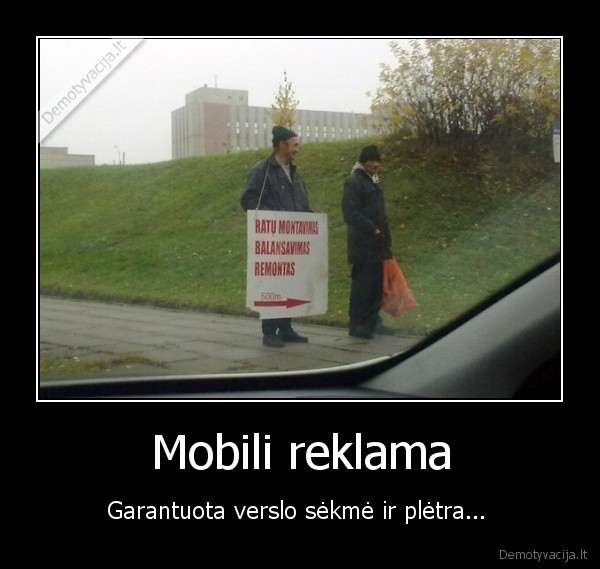 mobili, reklama,verslininkai,draugeliai