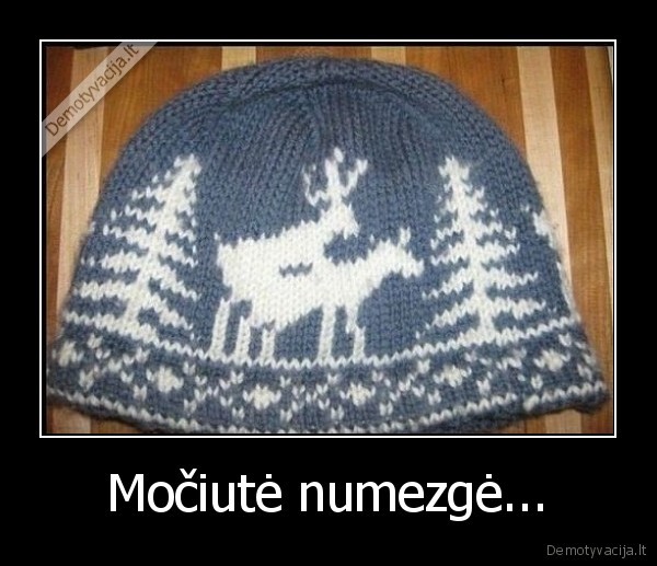 Močiutė numezgė...