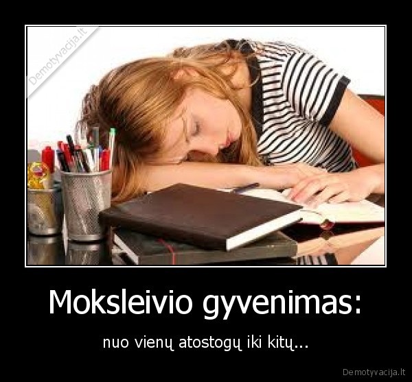Moksleivio gyvenimas: