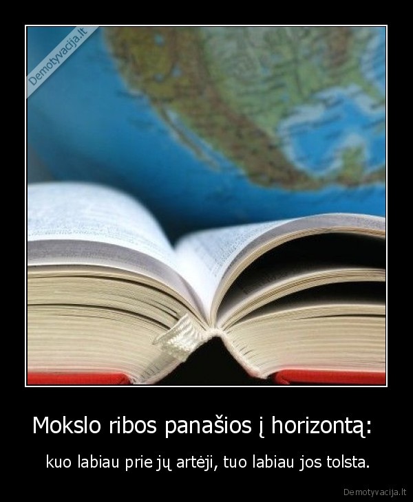 Mokslo ribos panašios į horizontą: 