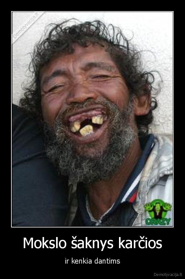 Mokslo šaknys karčios