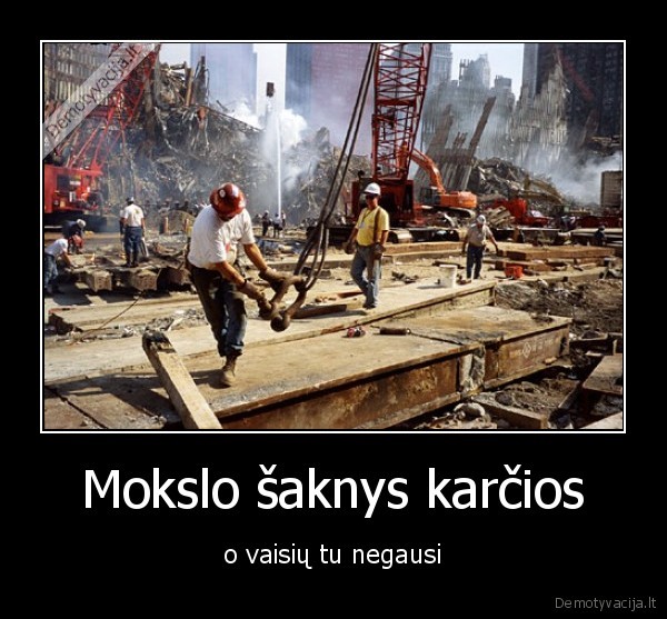 Mokslo šaknys karčios