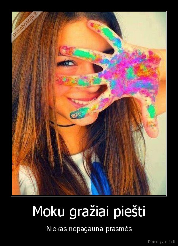 Moku gražiai piešti