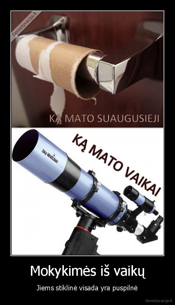 Mokykimės iš vaikų