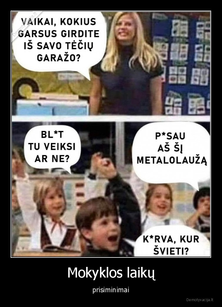 vaikai,garazas,mokykla