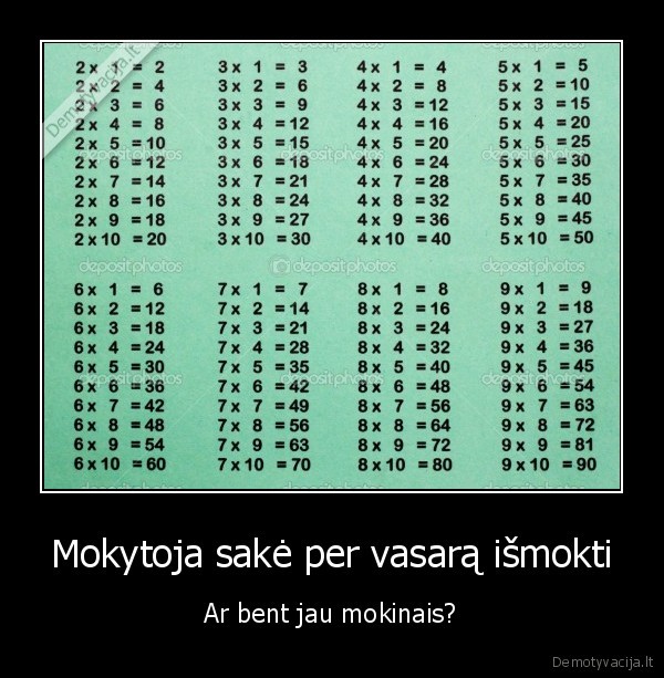 Mokytoja sakė per vasarą išmokti