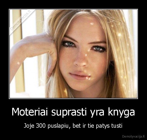 Moteriai suprasti yra knyga