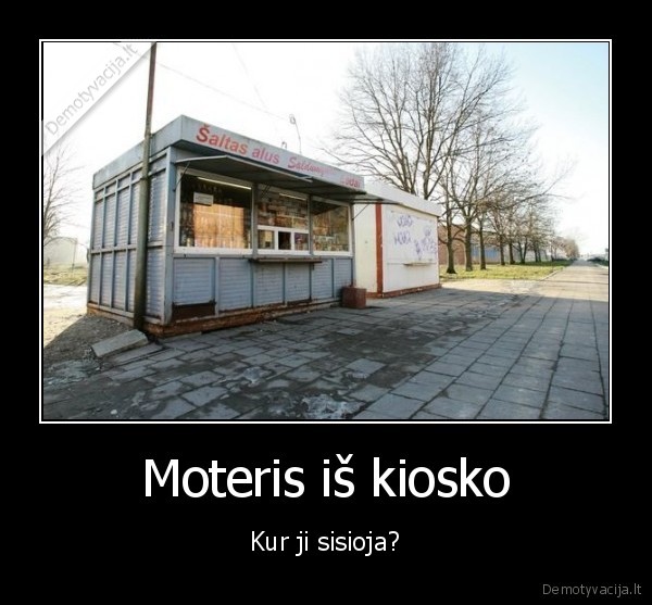 Moteris iš kiosko
