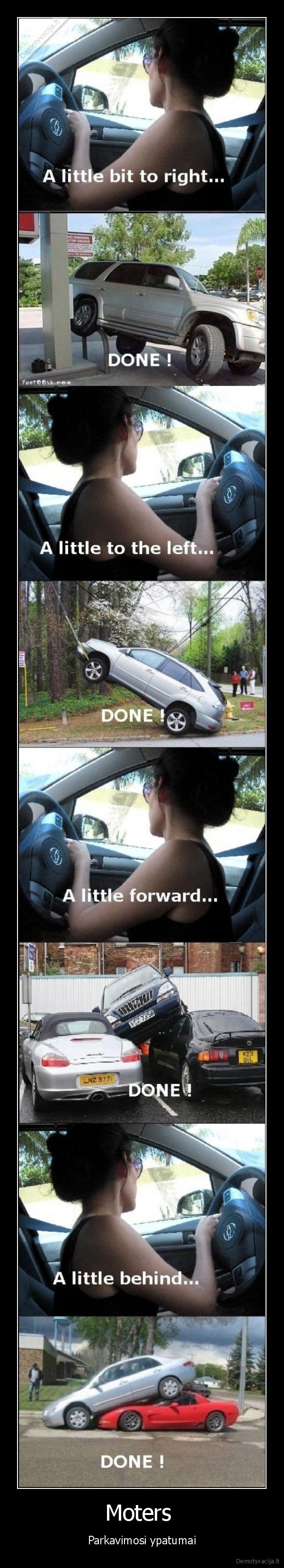 moteris,automobilis,parkavimas