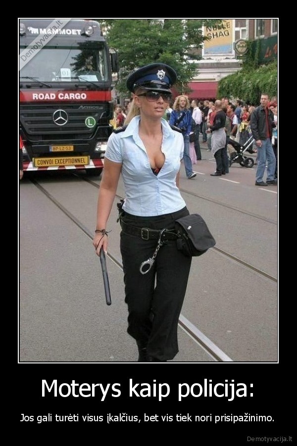Moterys kaip policija: