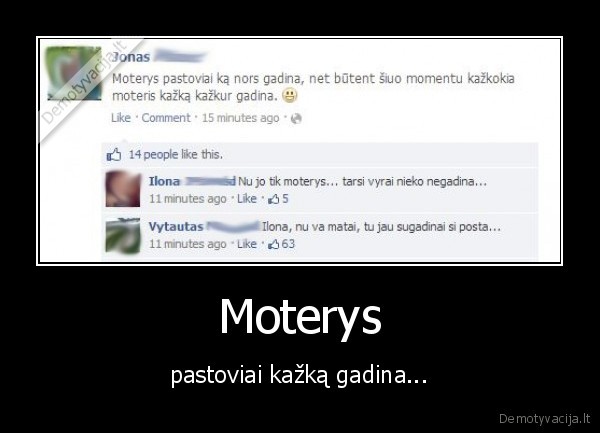 moterys,gadinti