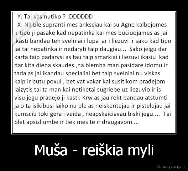 Muša - reiškia myli