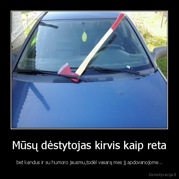 destytojas,kirvis,vasara,dovana