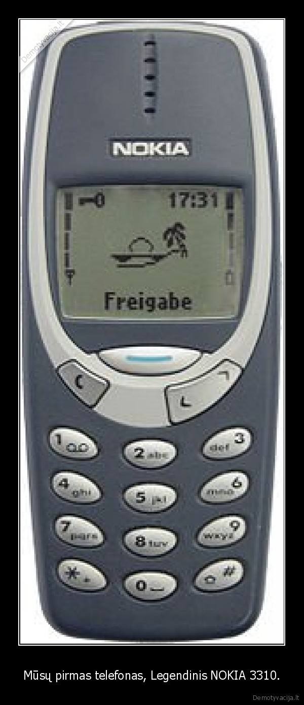 Mūsų pirmas telefonas, Legendinis NOKIA 3310.