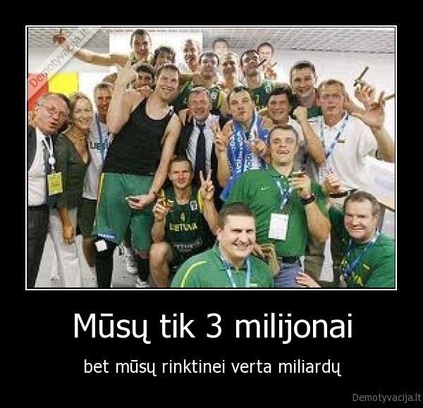 Mūsų tik 3 milijonai
