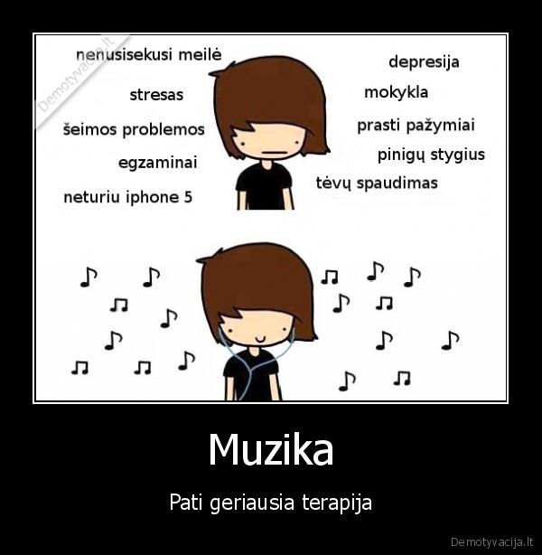 problemu, nebuvimas,vidinis, pasaulis,gera, muzika