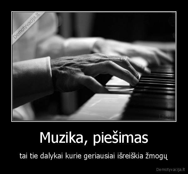 Muzika, piešimas