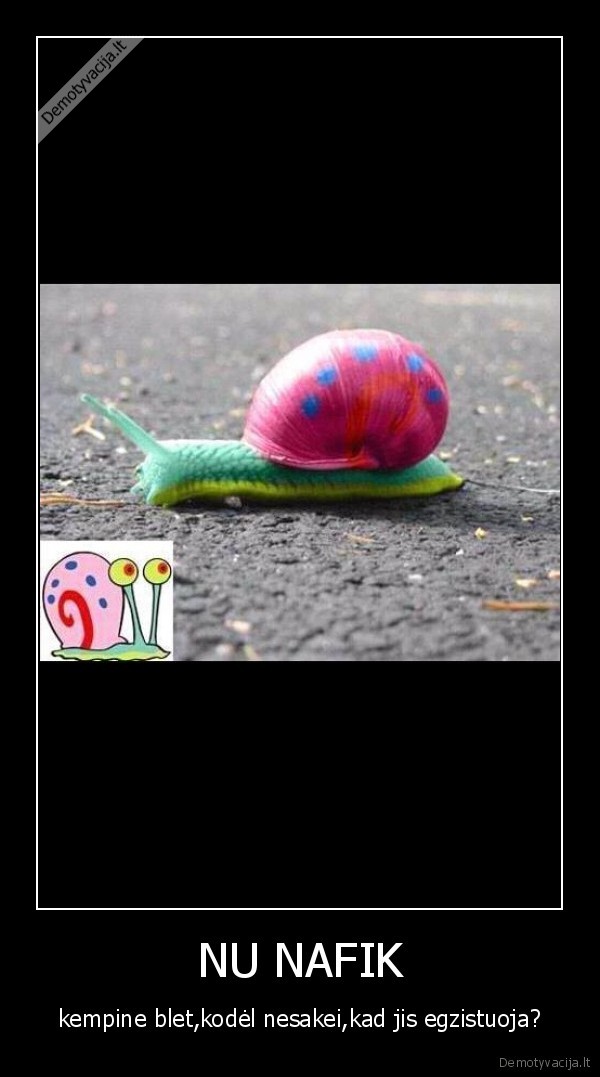 kempiniukas, sraige, blet