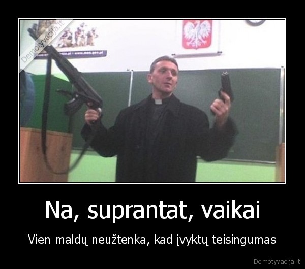 teisingumas, malda, religija, ginklas