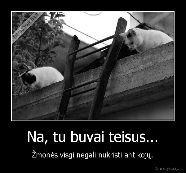 Na, tu buvai teisus...