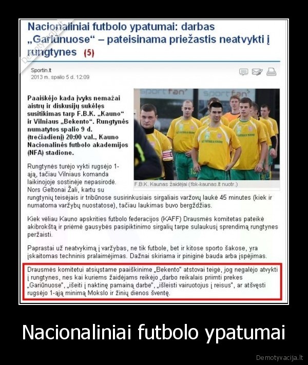 delfi,lietuvos, futbolininkai,gariunai