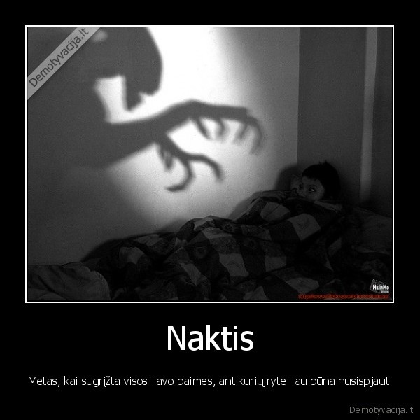 naktis,baimes,rytas