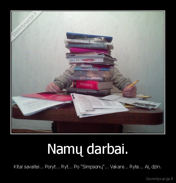 Namų darbai.