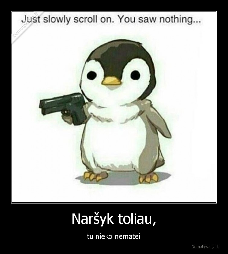 pingvinas,narsyk,pistoletas