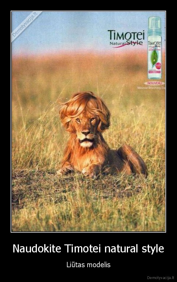 Naudokite Timotei natural style