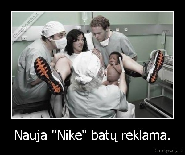 Nauja "Nike" batų reklama.