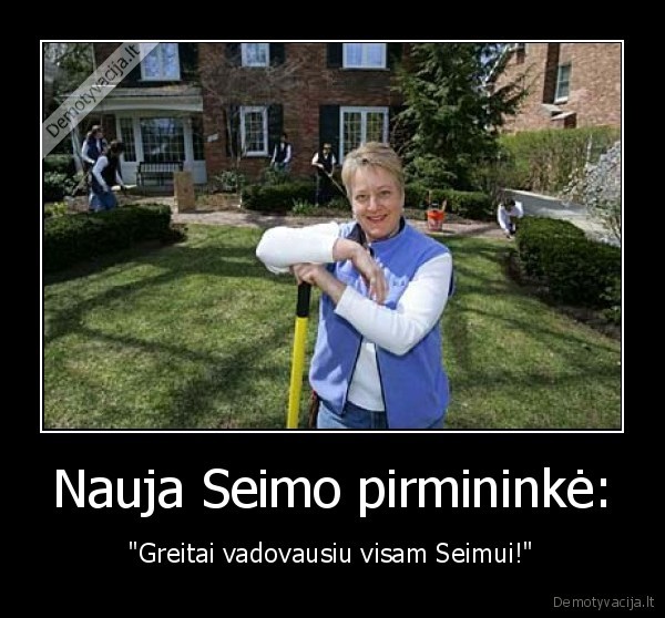 Nauja Seimo pirmininkė: