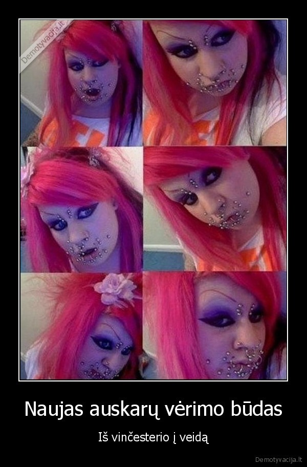 Naujas auskarų vėrimo būdas