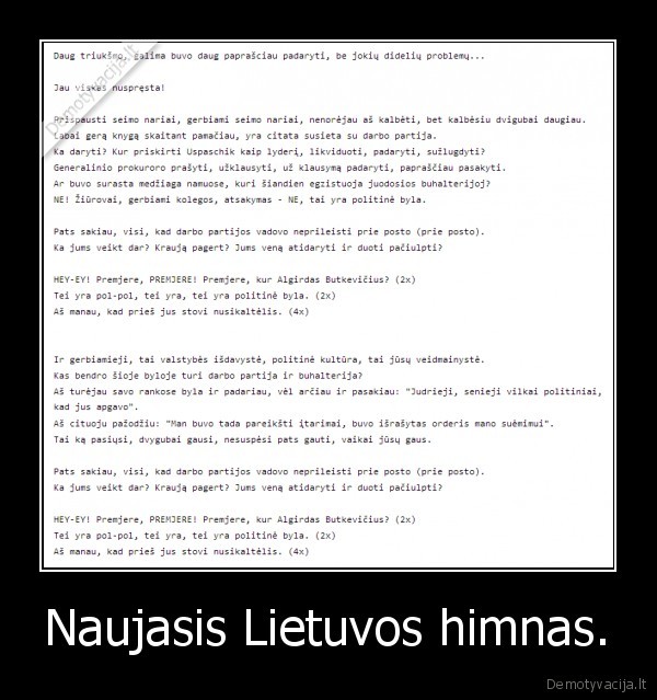 Naujasis Lietuvos himnas.