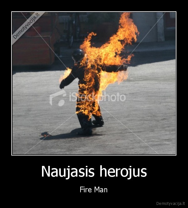 hero, fire, man