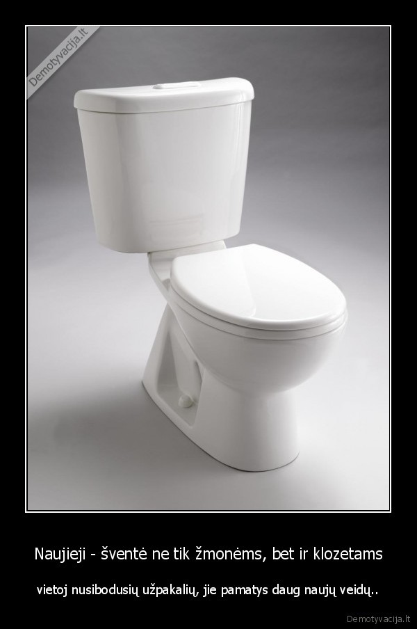 Naujieji - šventė ne tik žmonėms, bet ir klozetams