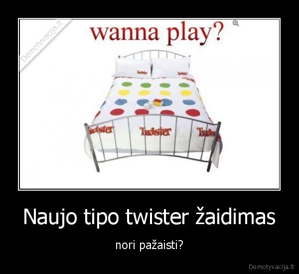 Naujo tipo twister žaidimas