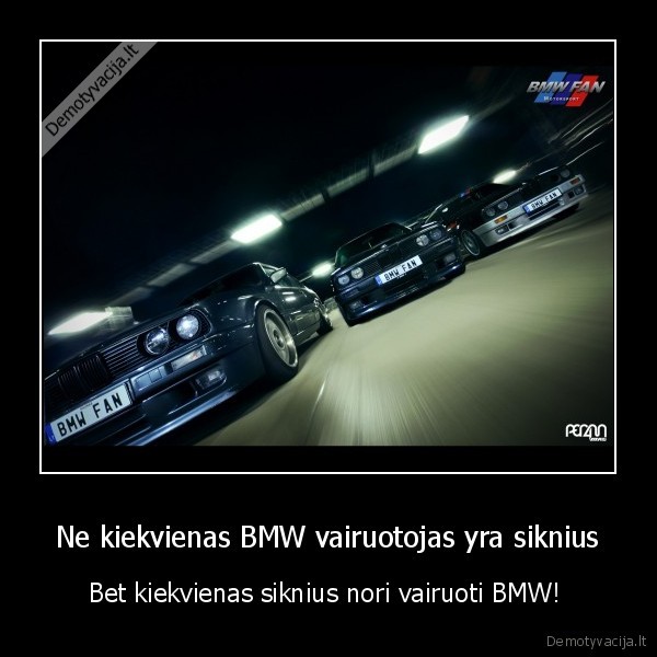 Ne kiekvienas BMW vairuotojas yra siknius